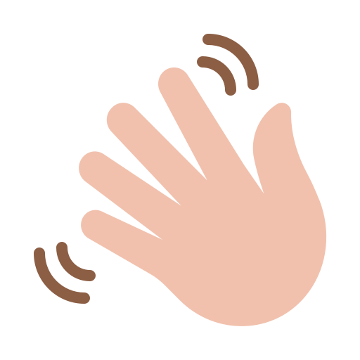 Wave hand icon